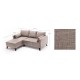 Corner Sofa-Bed Bella Corner Sofa Left 2 - Cream Cream Atelier del Sofa Corner Sofa-Bed Bella Corner Sofa Left 2 - Cream Cream
