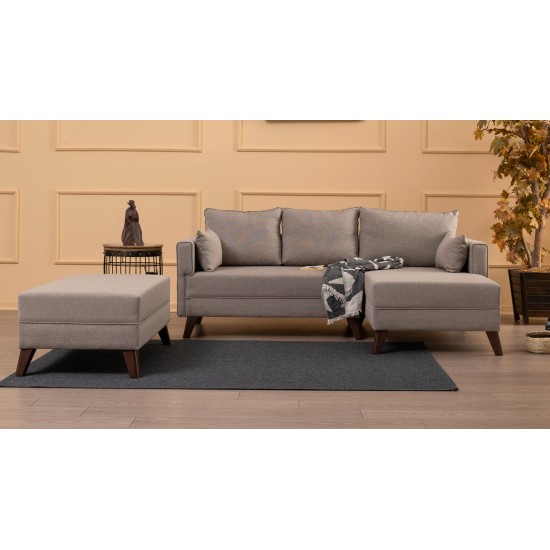 Corner Sofa-Bed Bella Corner Sofa Right 2 - Cream Cream Atelier del Sofa Corner Sofa-Bed Bella Corner Sofa Right 2 - Cream Cream
