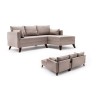 Atelier del Sofa Corner Sofa-Bed Bella Corner Sofa Right 2 - Cream Cream