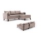 Corner Sofa-Bed Bella Corner Sofa Right 2 - Cream Cream Atelier del Sofa Corner Sofa-Bed Bella Corner Sofa Right 2 - Cream Cream