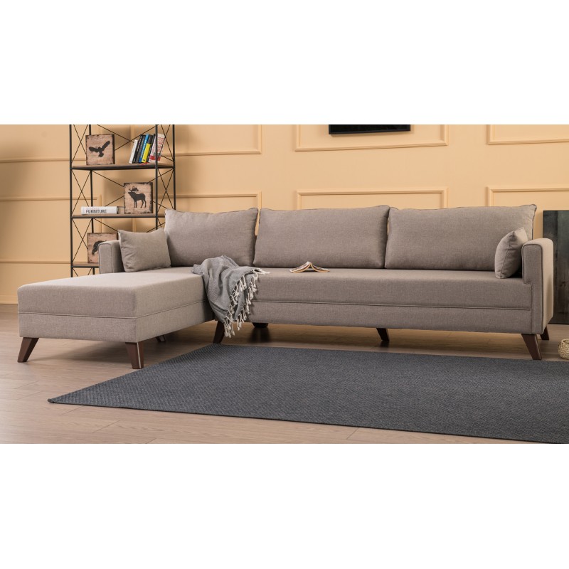 Atelier del Sofa Corner Sofa Bella Corner Sofa Left 1 - Cream Cream