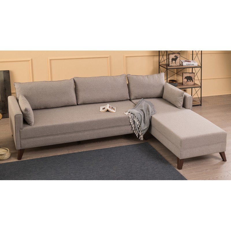 Atelier del Sofa Corner Sofa Bella Corner Sofa Right 1 - Cream Cream