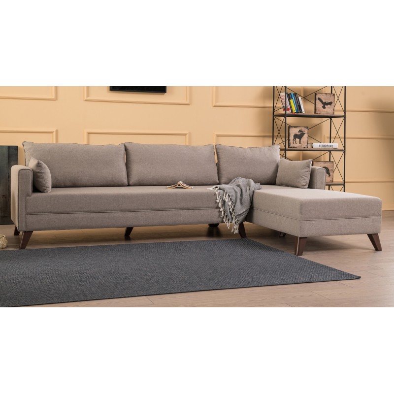 Atelier del Sofa Corner Sofa Bella Corner Sofa Right 1 - Cream Cream