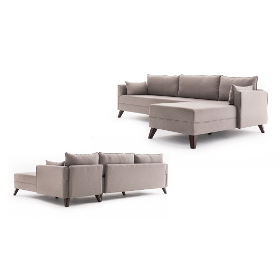 Atelier del Sofa Corner Sofa Bella Corner Sofa Right 1 - Cream Cream