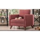 1-Seat Sofa Bella Armchair - Claret Red Claret Red Atelier del Sofa 1-Seat Sofa Bella Armchair - Claret Red Claret Red