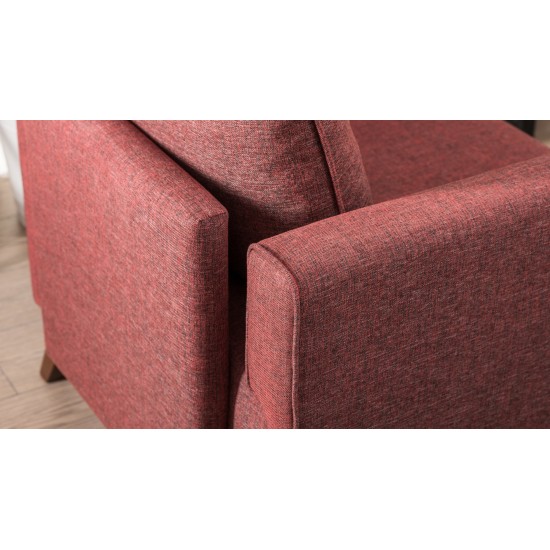 1-Seat Sofa Bella Armchair - Claret Red Claret Red Atelier del Sofa 1-Seat Sofa Bella Armchair - Claret Red Claret Red