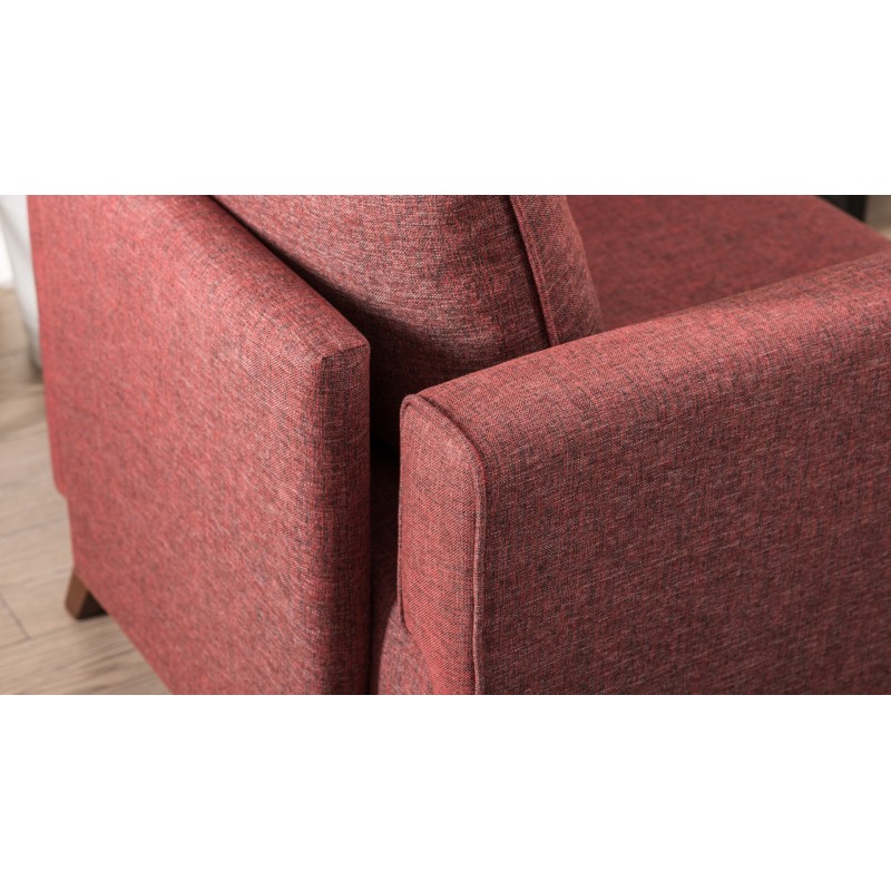 Atelier del Sofa 1-Seat Sofa Bella Armchair - Claret Red Claret Red