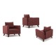 1-Seat Sofa Bella Armchair - Claret Red Claret Red Atelier del Sofa 1-Seat Sofa Bella Armchair - Claret Red Claret Red