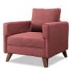 Atelier del Sofa 1-Seat Sofa Bella Armchair - Claret Red Claret Red