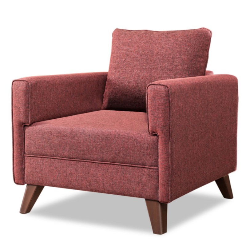 Atelier del Sofa 1-Seat Sofa Bella Armchair - Claret Red Claret Red