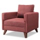 1-Seat Sofa Bella Armchair - Claret Red Claret Red Atelier del Sofa 1-Seat Sofa Bella Armchair - Claret Red Claret Red