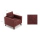 1-Seat Sofa Bella Armchair - Claret Red Claret Red Atelier del Sofa 1-Seat Sofa Bella Armchair - Claret Red Claret Red