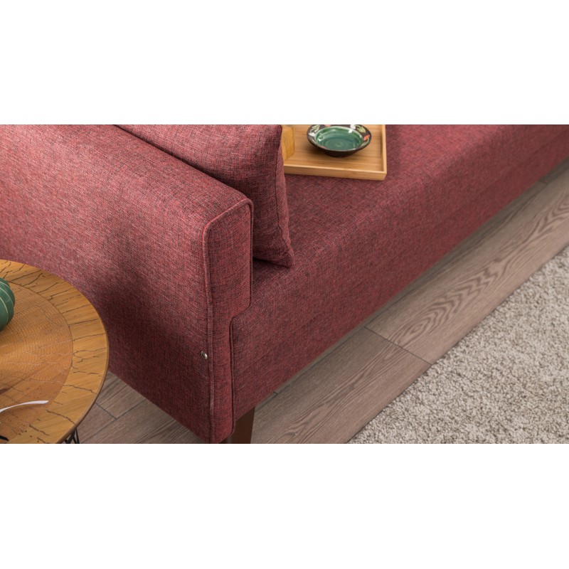 Atelier del Sofa 3-Seat Sofa Bella Sofa For 3 Pr - Claret Red Claret Red
