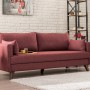3-Seat Sofa-Bed Bella Sofa Bed - Claret Red Claret Red