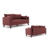 Atelier del Sofa 3-Seat Sofa-Bed Bella Sofa Bed - Claret Red Claret Red