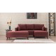 Corner Sofa-Bed Bella Corner Sofa Right 2 - Claret Red Claret Red Atelier del Sofa Corner Sofa-Bed Bella Corner Sofa Right 2 - Claret Red Claret Red
