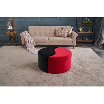 Pouffe Alis Puf - Red, Black Black
Red