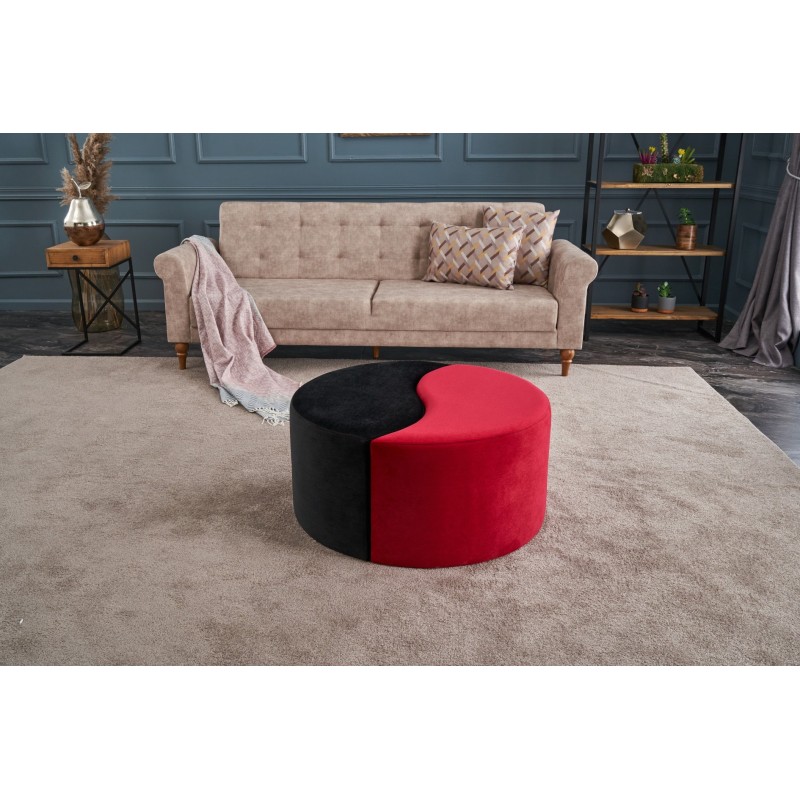 Atelier del Sofa Pouffe Alis Puf - Red, Black Black
Red