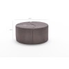 Atelier del Sofa Pouffe Alis Puf - Mink Mink