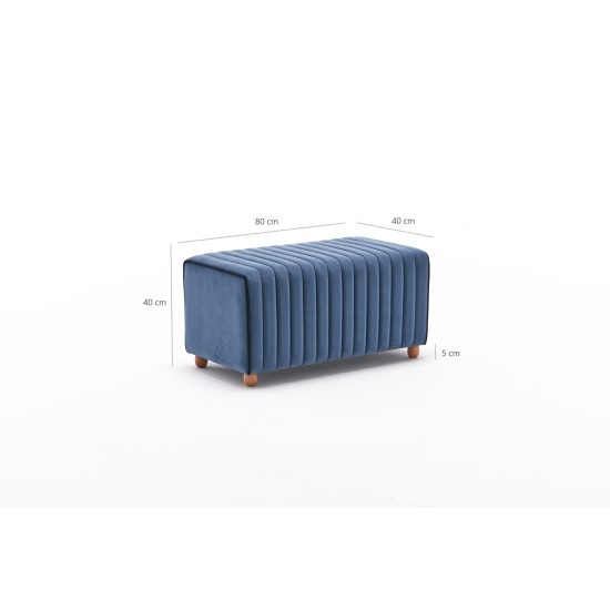 Pouffe Mabel Puf - Blue Blue Atelier del Sofa Pouffe Mabel Puf - Blue Blue