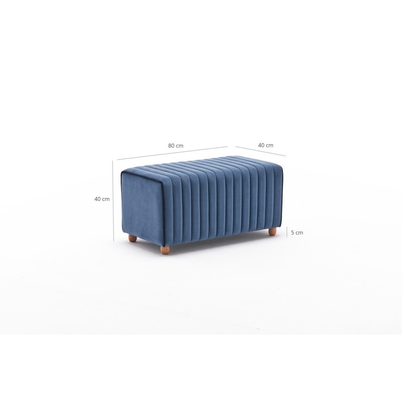 Atelier del Sofa Pouffe Mabel Puf - Blue Blue