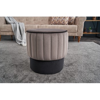 Pouffe Rose Puf - Grey Grey
