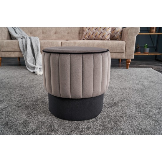 Pouffe Rose Puf - Grey Grey Atelier del Sofa Pouffe Rose Puf - Grey Grey