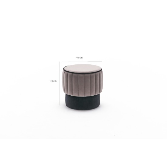 Pouffe Rose Puf - Grey Grey Atelier del Sofa Pouffe Rose Puf - Grey Grey