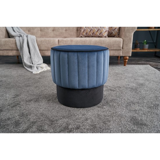 Pouffe Rose Puf - Blue Blue Atelier del Sofa Pouffe Rose Puf - Blue Blue