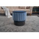Pouffe Rose Puf - Blue Blue Atelier del Sofa Pouffe Rose Puf - Blue Blue