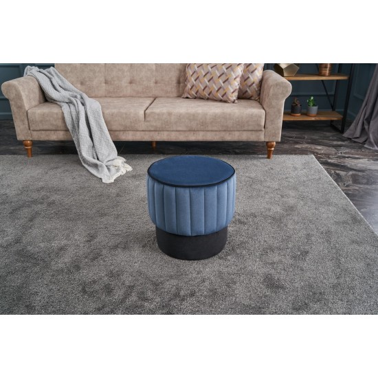 Pouffe Rose Puf - Blue Blue Atelier del Sofa Pouffe Rose Puf - Blue Blue