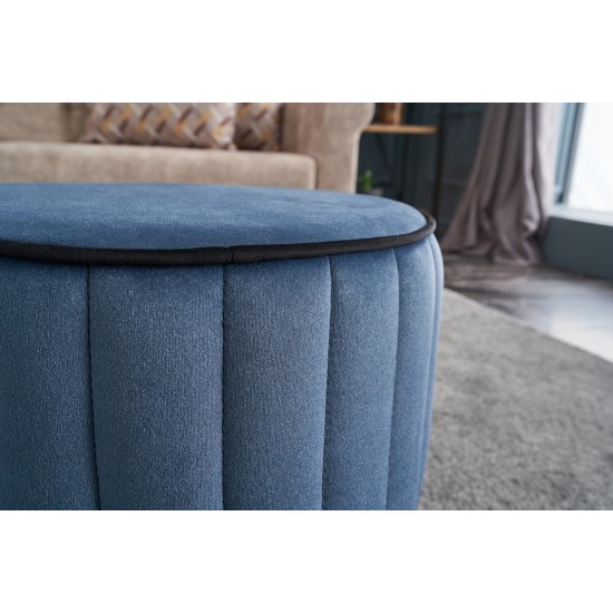 Pouffe Rose Puf - Blue Blue Atelier del Sofa Pouffe Rose Puf - Blue Blue