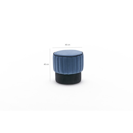 Pouffe Rose Puf - Blue Blue Atelier del Sofa Pouffe Rose Puf - Blue Blue