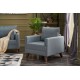 1-Seat Sofa Bella Soft Tekli Koltuk - Blue Blue Atelier del Sofa 1-Seat Sofa Bella Soft Tekli Koltuk - Blue Blue