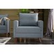 1-Seat Sofa Bella Soft Tekli Koltuk - Blue Blue Atelier del Sofa 1-Seat Sofa Bella Soft Tekli Koltuk - Blue Blue
