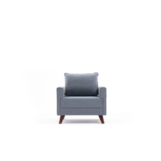 1-Seat Sofa Bella Soft Tekli Koltuk - Blue Blue Atelier del Sofa 1-Seat Sofa Bella Soft Tekli Koltuk - Blue Blue