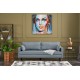 3-Seat Sofa Bella Soft Üçlü Koltuk - Blue Blue 3-Seat Sofa Bella Soft Üçlü Koltuk - Blue Blue