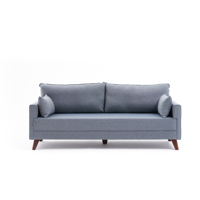 3-Seat Sofa Bella Soft Üçlü Koltuk - Blue Blue