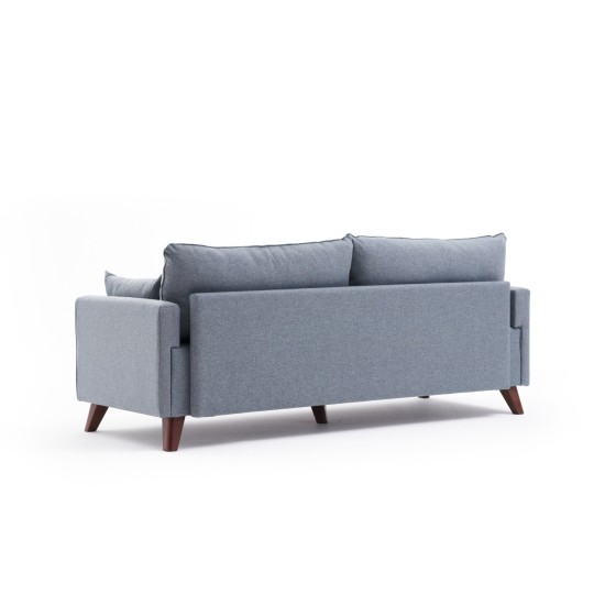 3-Seat Sofa Bella Soft Üçlü Koltuk - Blue Blue 3-Seat Sofa Bella Soft Üçlü Koltuk - Blue Blue