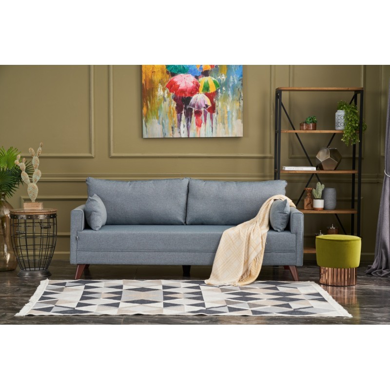 Atelier del Sofa 3-Seat Sofa-Bed Bella Soft Yataklı Üçlü Koltuk - Blue Blue