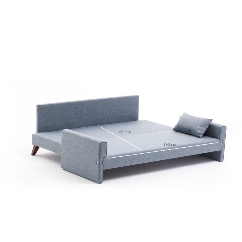 Atelier del Sofa 3-Seat Sofa-Bed Bella Soft Yataklı Üçlü Koltuk - Blue Blue