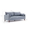 Atelier del Sofa 3-Seat Sofa-Bed Bella Soft Yataklı Üçlü Koltuk - Blue Blue