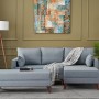 Corner Sofa-Bed Bella Soft Mini Köşe Right - Blue Blue