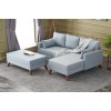 Atelier del Sofa Corner Sofa-Bed Bella Soft Mini Köşe Right - Blue Blue
