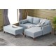 Corner Sofa-Bed Bella Soft Mini Köşe Right - Blue Blue Atelier del Sofa Corner Sofa-Bed Bella Soft Mini Köşe Right - Blue Blue