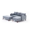 Atelier del Sofa Corner Sofa-Bed Bella Soft Mini Köşe Right - Blue Blue
