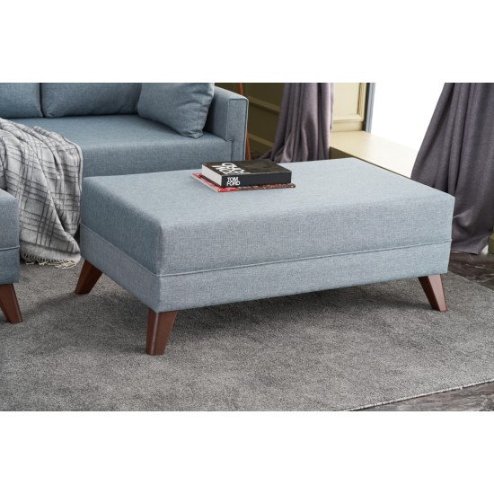 Corner Sofa-Bed Bella Soft Mini Köşe Left - Blue Blue Atelier del Sofa Corner Sofa-Bed Bella Soft Mini Köşe Left - Blue Blue