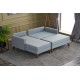 Corner Sofa-Bed Bella Soft Mini Köşe Left - Blue Blue Atelier del Sofa Corner Sofa-Bed Bella Soft Mini Köşe Left - Blue Blue