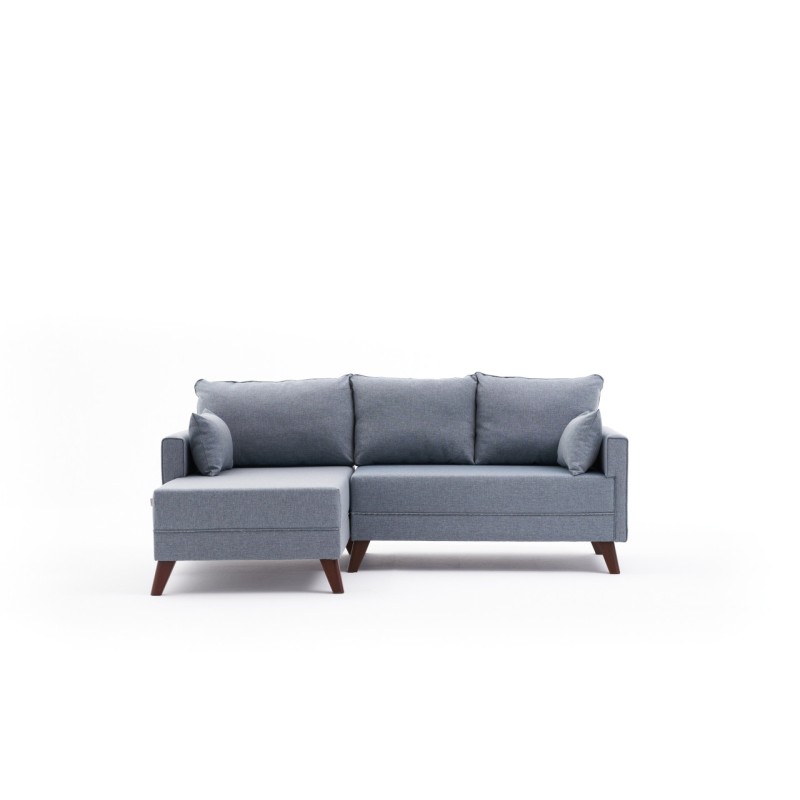 Atelier del Sofa Corner Sofa-Bed Bella Soft Mini Köşe Left - Blue Blue