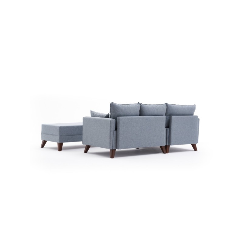 Atelier del Sofa Corner Sofa-Bed Bella Soft Mini Köşe Left - Blue Blue